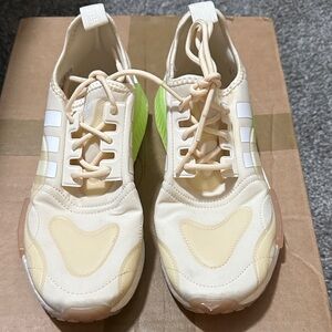 adidas Women's Sneakers in Cream and Green